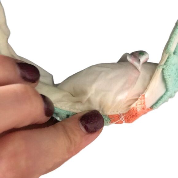 Lilly Pulitzer Orange Teal Crochet Feminine Spring Time Floral Dress Size 2 Barb - Picture 6 of 13